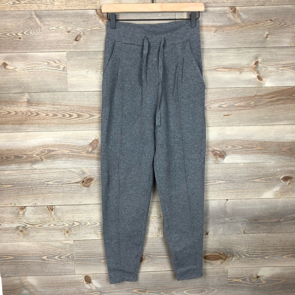 Theory High Rise Wool Cropped Jogger - Picture 1 of 7